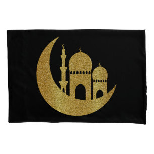 Housse D'oreillers Ramadan Kareem Golden Helal