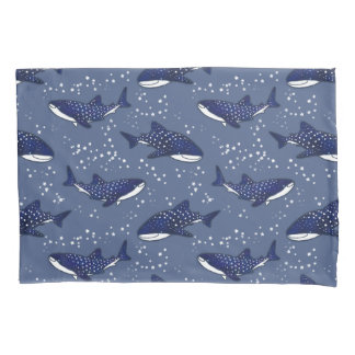 Housse D'oreillers Requin de baleine étoilé (foncé)