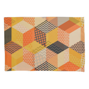 Housse D'oreillers Retro Geometry 60s, Vintage Seamless.