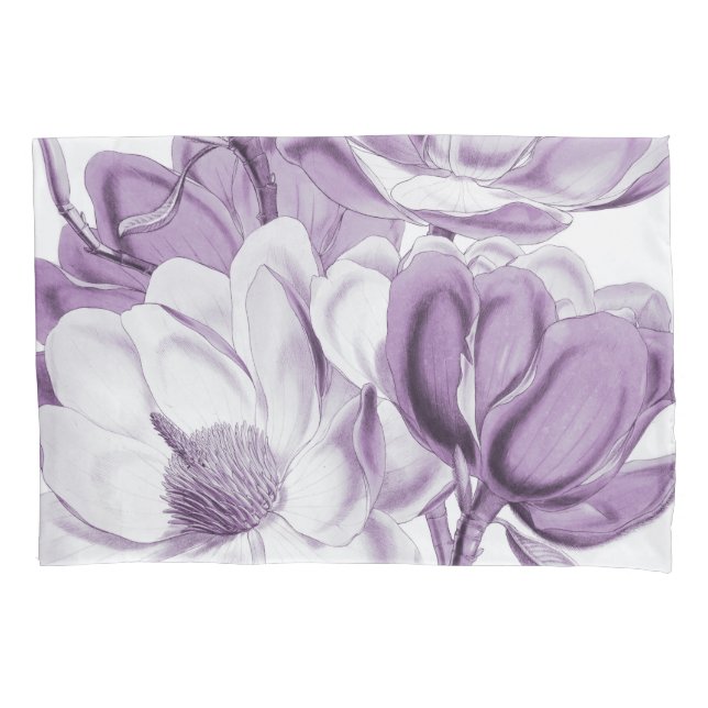 Housse D'oreillers Rêve de pourpre de magnolia (devant)