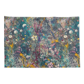 Housse D'oreillers Rêves de fleurs sauvages éthérées Design d'art abs