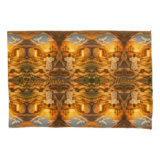 Housse D'oreillers Risen Jesus Empty Tomb 3D Papercut Easter (devant)