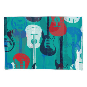 Housse D'oreillers Rock Star : Grunge Guitar Motif