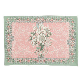 Housse D'oreillers Rococo Pilotes Duvet Couvre Twin Bouquet