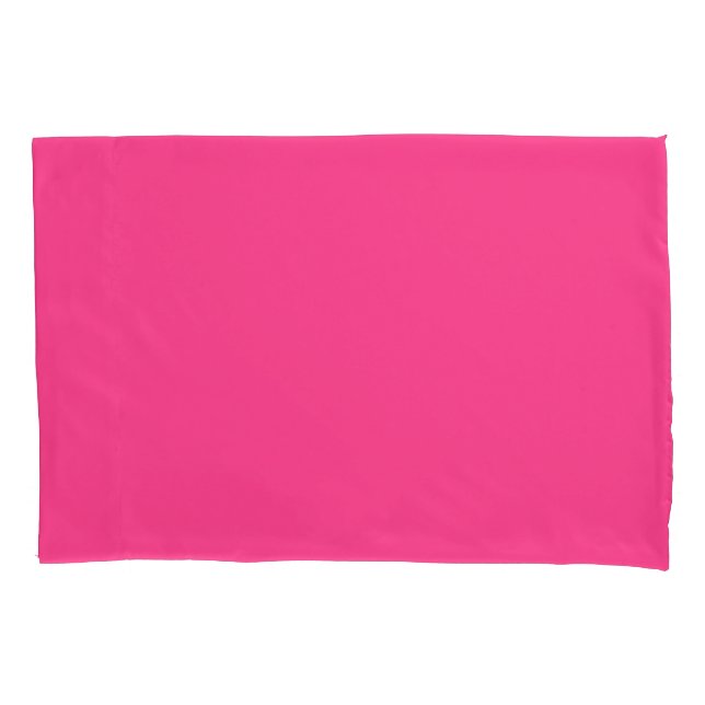 Housse D'oreillers Rose chaud (devant-gauche)