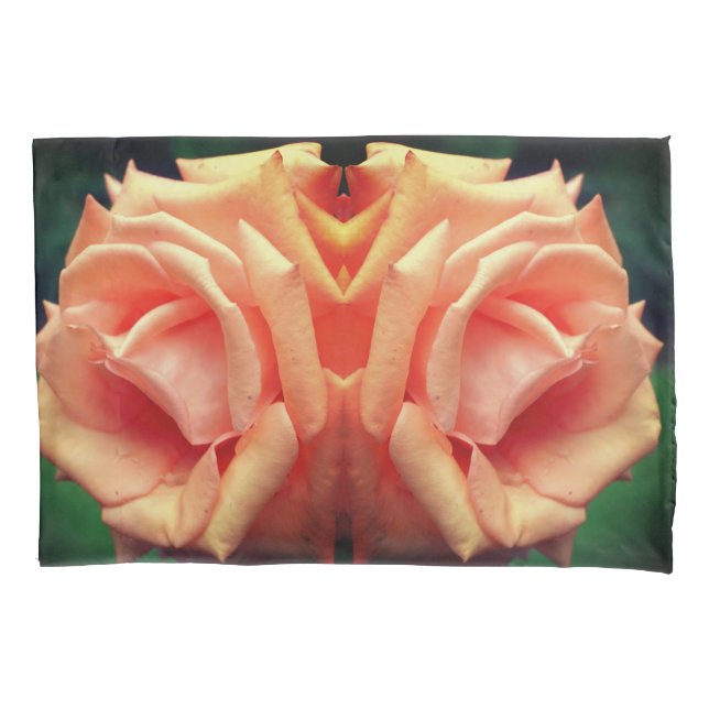 Housse D'oreillers Rose de pêche en floraison (devant)