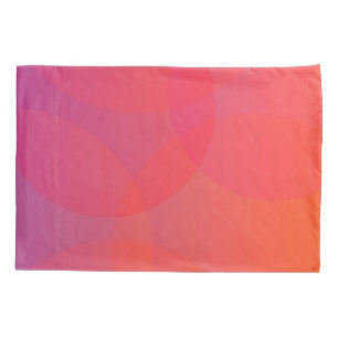 Housse D'oreillers rose, orange, moderne, simple, cool, art tendance