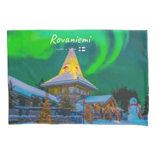 Housse D'oreillers Rovaniemi, Finlande - Aurore magique
