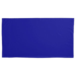 Housse D'oreillers Royal Blue Pair King Size Coussin Coques