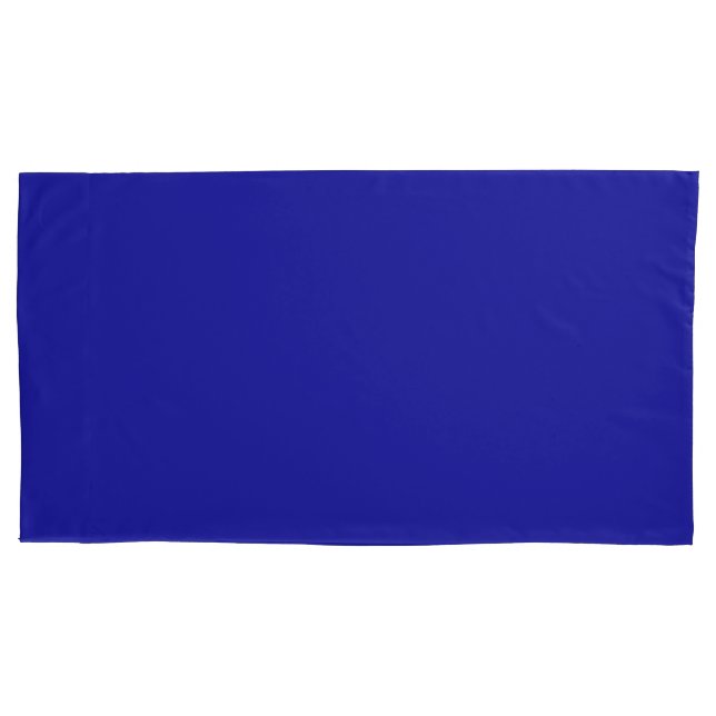 Housse D'oreillers Royal Blue Pair King Size Coussin Coques (devant-gauche)