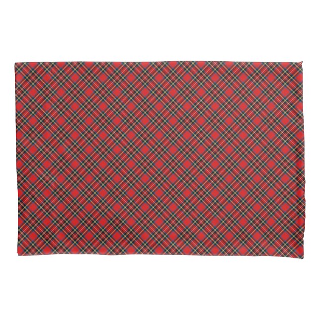 Housse D'oreillers Royal Stewart Tartan Plaid Scottish Motif (devant)
