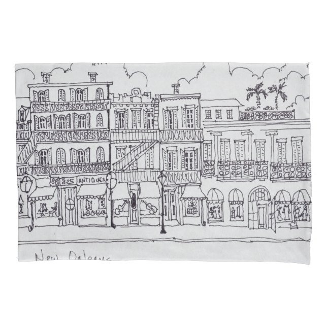 Housse D'oreillers Rue royale| Nouvelle-Orléans, Louisiane (devant-gauche)