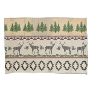 Housse D'oreillers Russe Deer Woods Sportsman Cabine Tribal