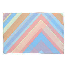 Rust Leaf Geometric Pattern Pillowcases – Modern A