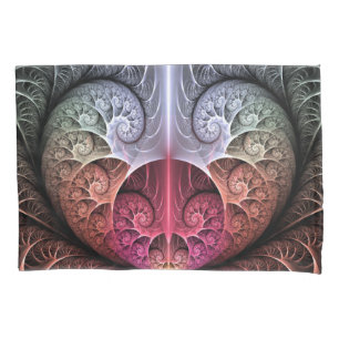 Housse D'oreillers Rythme cardiaque, art fractal de fantaisie surréal
