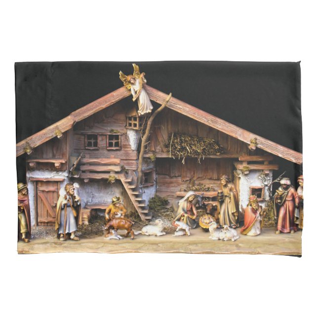 Housse D'oreillers Scène de la Nativité de Noël (devant)