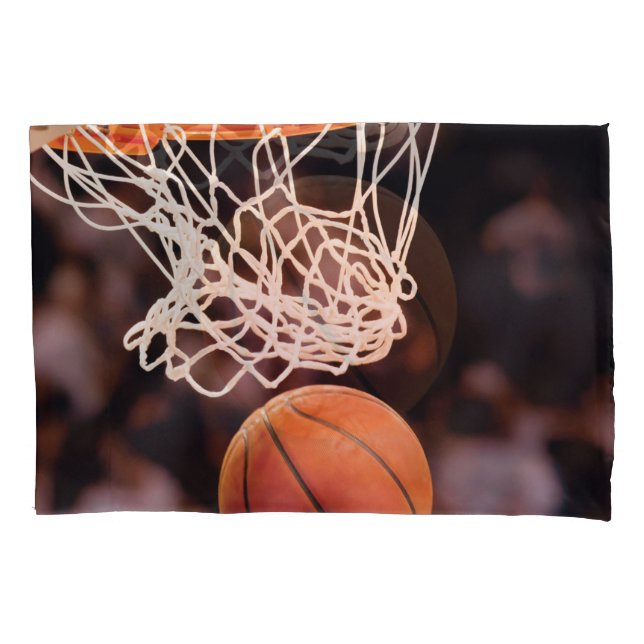 Housse D'oreillers Scoring de basket-ball (devant)