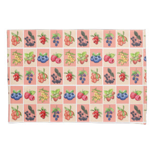 Housse D'oreillers SENTIMENT BERRY BONNE fraise personnalisable