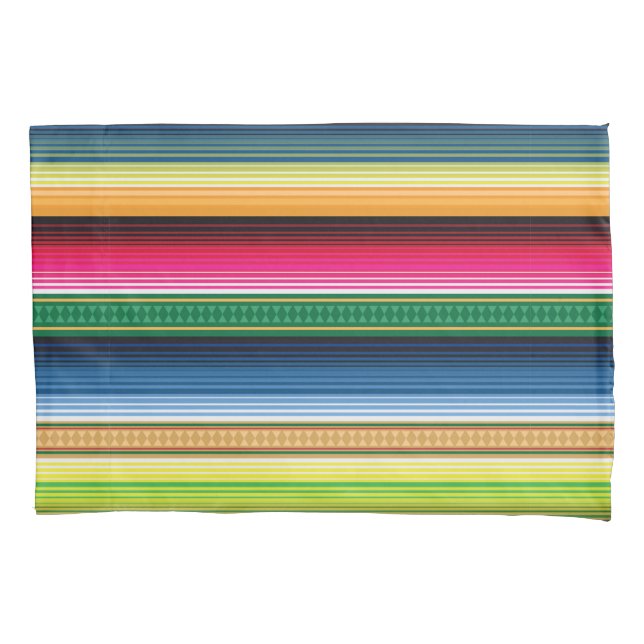 Housse D'oreillers Serape couvrant mexicain traditionnel (devant)