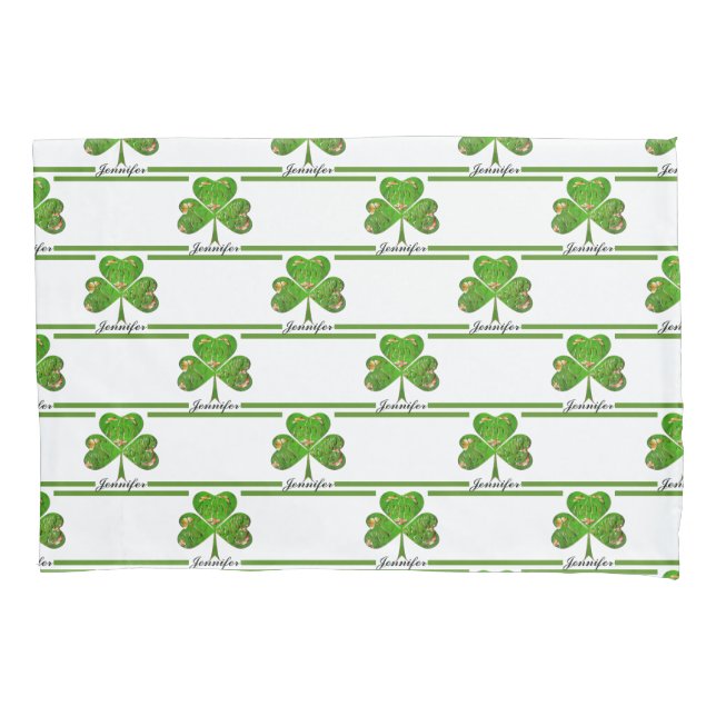 Housse D'oreillers Shamrock Répéter le Coque Coussin (devant)