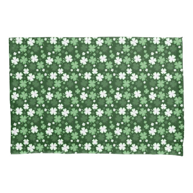 Housse D'oreillers Shamrock vert, Saint Patrick's Day (devant)