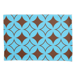 Housse D'oreillers Shippo bleu et marron