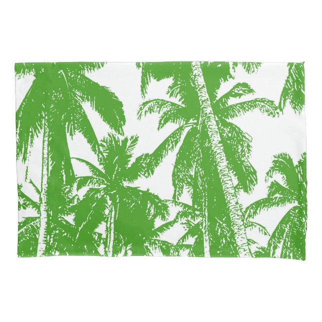 Housse D'oreillers Silhouette naturelle de Palmiers Design (devant)