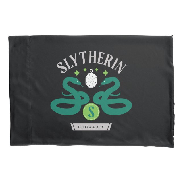 Housse D'oreillers SLYTHERIN™ House Double Snake Locket Graphique (devant)
