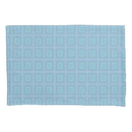 Housse D'oreillers Small blue squares.