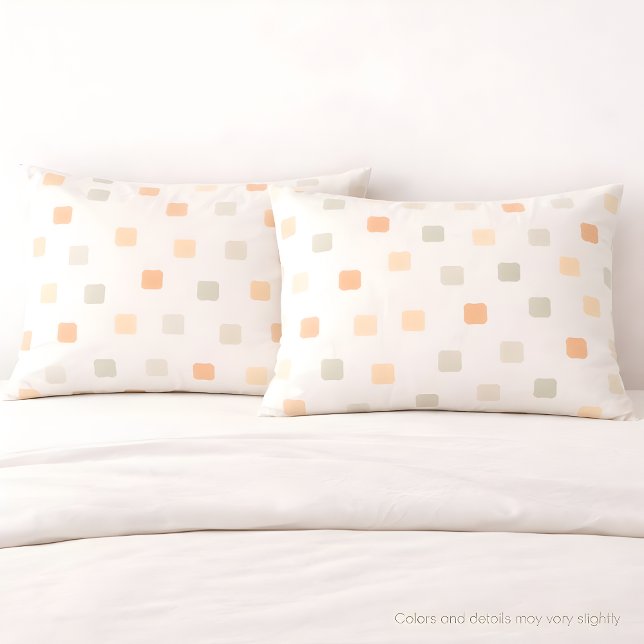 Housse D'oreillers Soft Boho Grid Pattern Pillowcase (Créateur téléchargé)