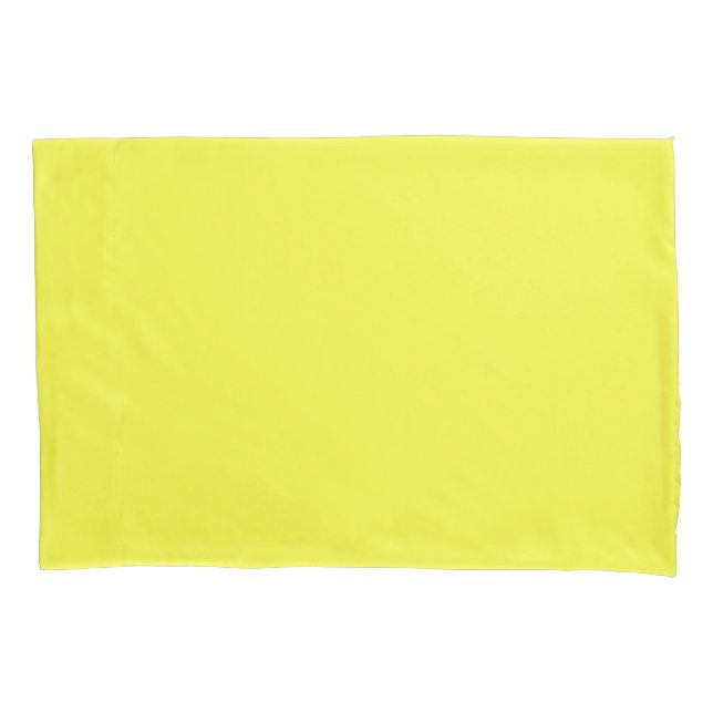 Housse D'oreillers Solide clair jaune clair (devant)