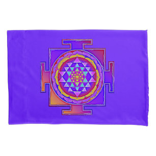 Housse D'oreillers Sri Yantra - Symbole hindouiste Design 1