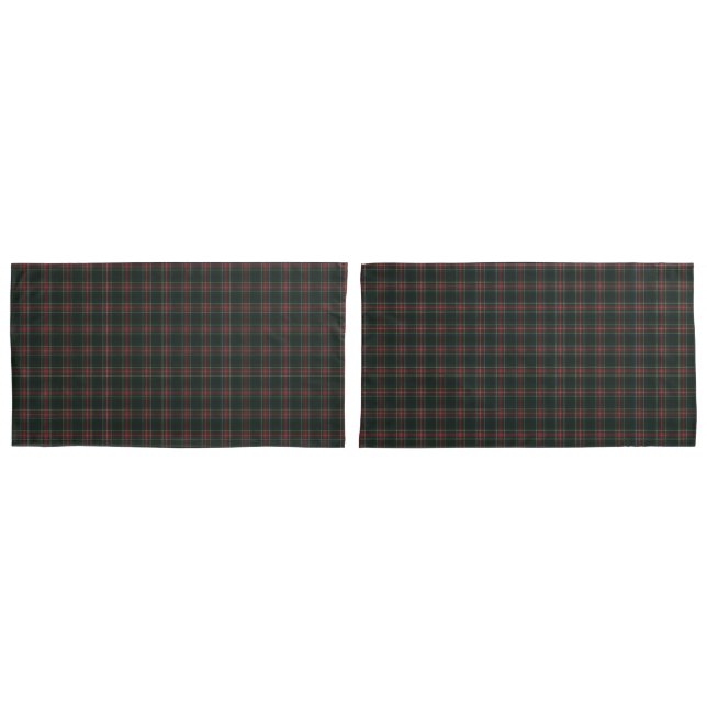 Housse D'oreillers Stewart Black Original Tartan écossais (devant-Set)