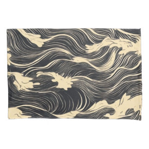 Housse D'oreillers Style côtier Motif vague