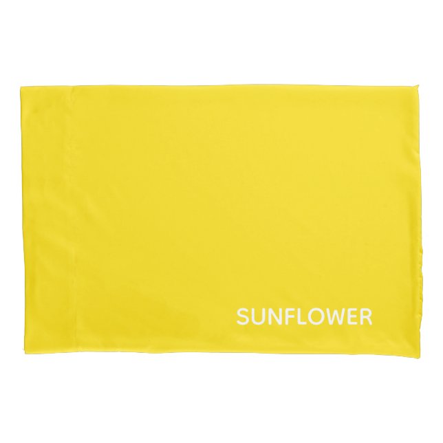 Housse D'oreillers Sunflower jaune Nom de la couleur (devant)