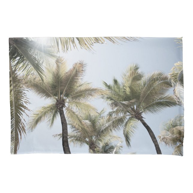 Housse D'oreillers Sunlit Palm Jungle #1 #tropical #wall #art (devant)