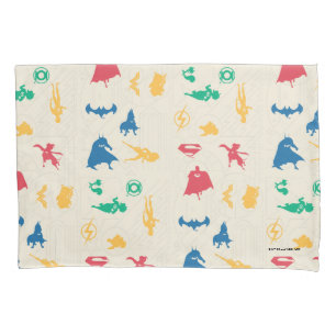 Housse D'oreillers Super Pets & Justice League Motif Silhouette