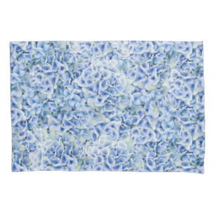 Housse D'oreillers Superbes hydrangées bleues - motif floral