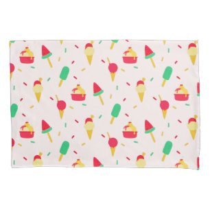 Housse D'oreillers Sweet Summer Fun Rainbow Ice Cream Sprinkings