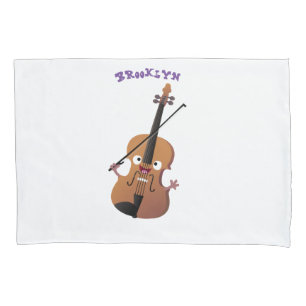 Housse D'oreillers Sympa drôle violon personnage de dessin animé