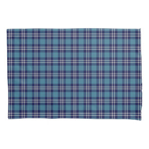 Housse D'oreillers Tartan bleu de secteur de Saint Andrews d'écossai