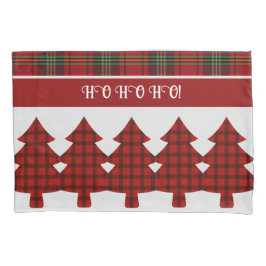 Housse D'oreillers Tartan vert rouge