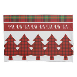 Housse D'oreillers Tartan vert rouge