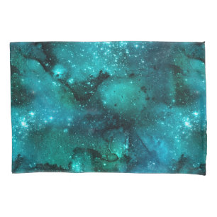 Housse D'oreillers Teal Galaxy Series Design 6