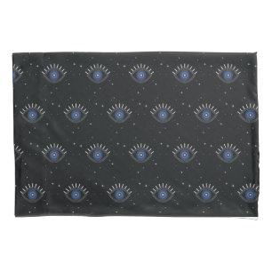 Housse D'oreillers Teilman de protection des yeux bleus