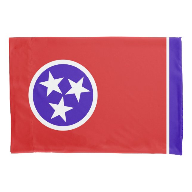 Housse D'oreillers Tennessee State Flag Print Patriotc (devant)
