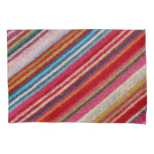 Housse D'oreillers Tissu en laine rayée : cosy, élégant