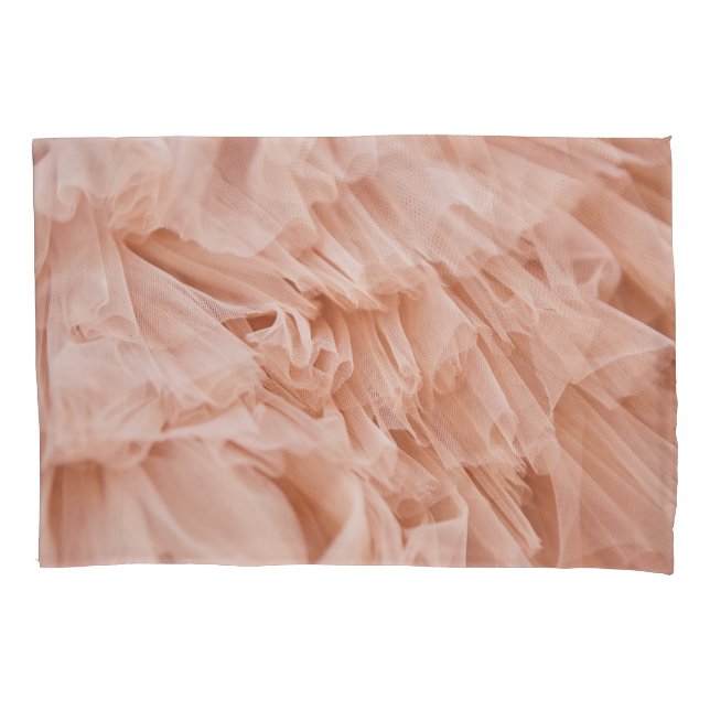 Housse D'oreillers Tissu rose Pastel : Textures Élégantes. (devant)