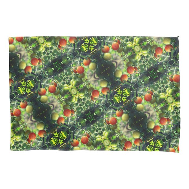 Housse D'oreillers Tomates cerises de jardin Nature Abstraite (devant)