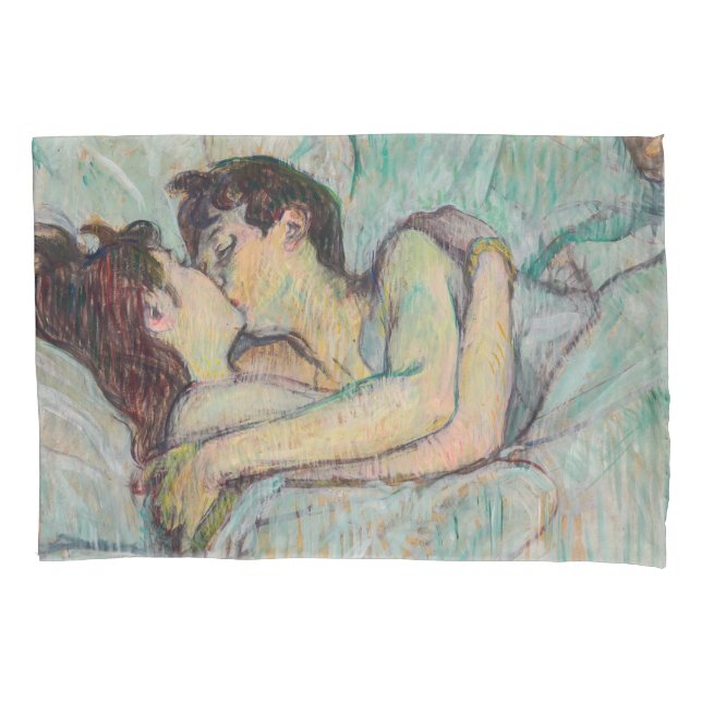 Housse D'oreillers Toulouse-Lautrec - En Lit, Baiser (devant)